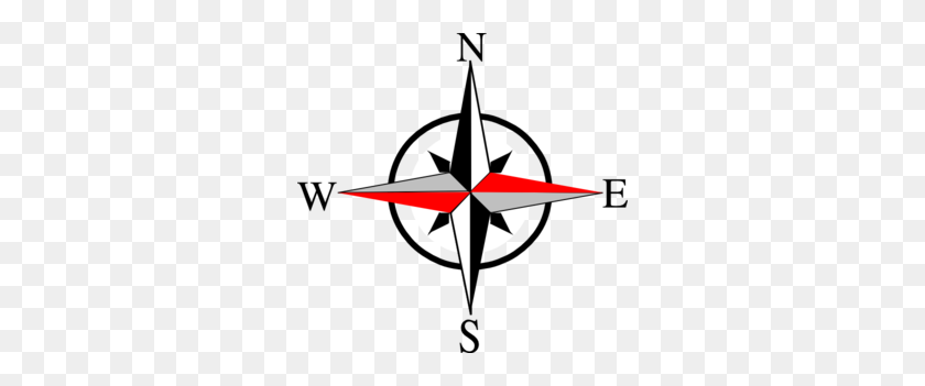 300x291 East West Compass Ten Clip Art - North Pole Sign Clipart