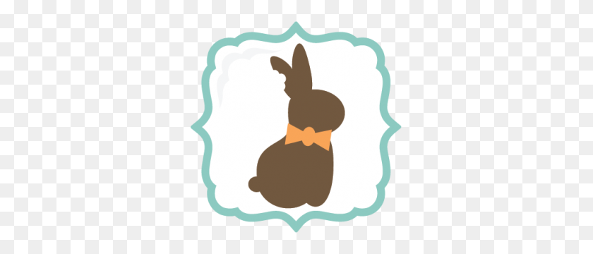 299x300 Пасха - Шоколадный Кролик Клипарт