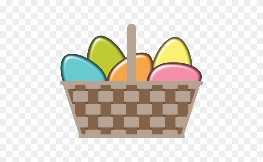 456x456 Easter Basket Graphic - Easter 2017 Clip Art
