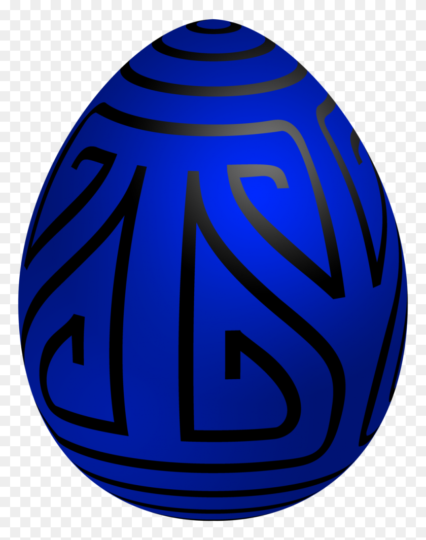 970x1250 Easter Blue Deco Egg Png Clip Art - Disney Easter Clipart