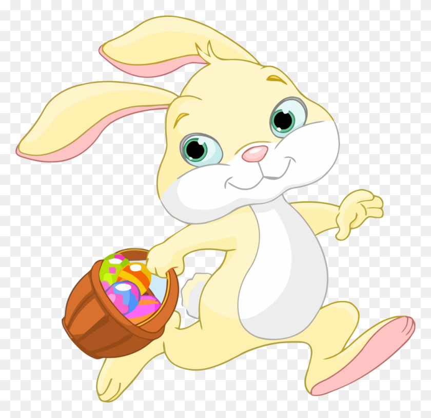 1024x990 Easter Bunny Clipart Preschool - Bunny Tail Clipart