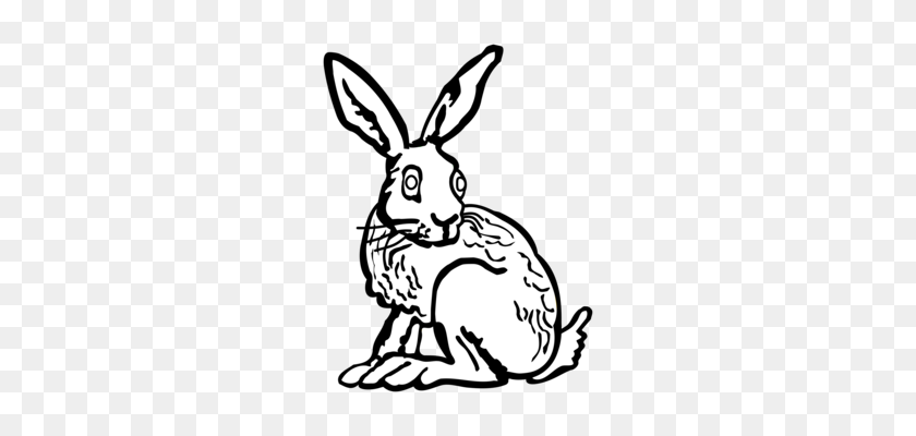 268x340 Easter Bunny Hare Domestic Rabbit Download - Rabbit Clip Art