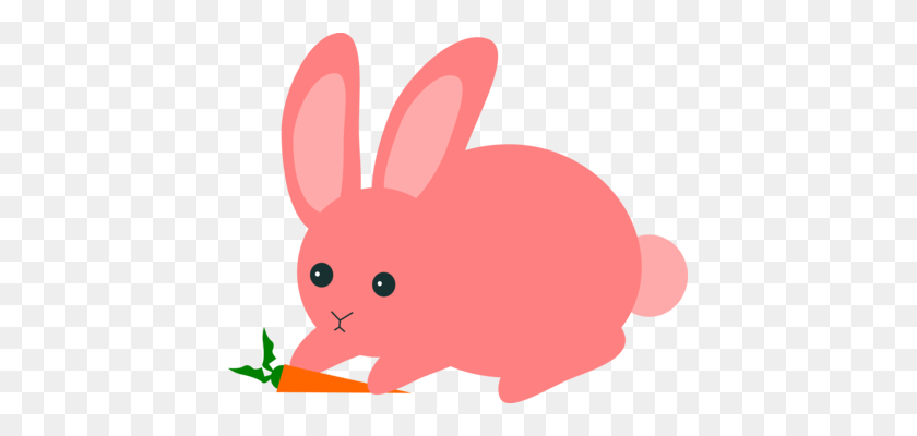 421x340 Easter Bunny Hare Rabbit Ear Face - Easter Bunny Ears Clipart