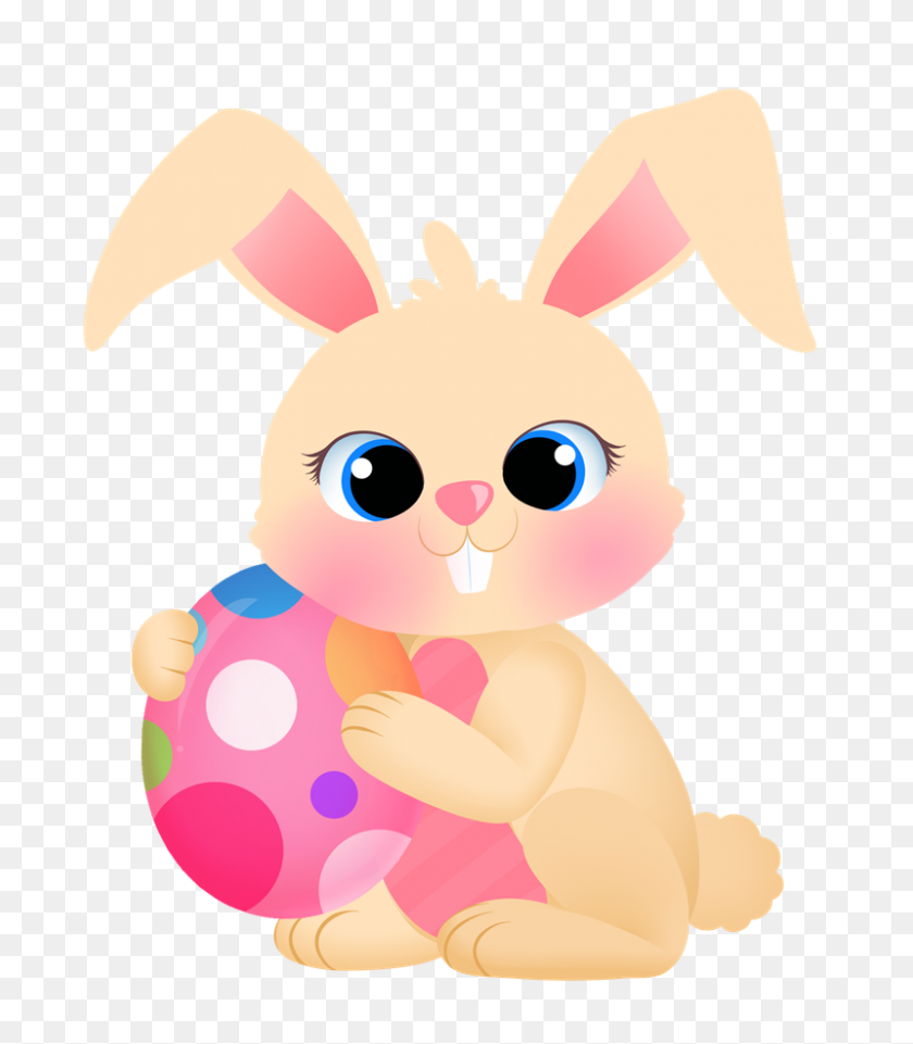 800x925 Easter Bunny Rabbit Clip Art - Free Easter Bunny Clipart
