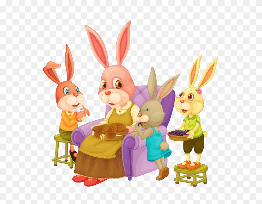 600x594 Conejito De Pascua El Cuento De Peter Rabbit Family Clipart - Family Gathering Clipart