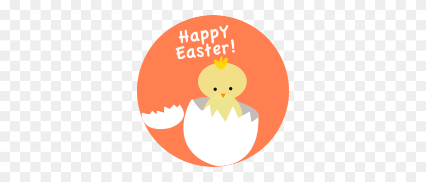 300x300 Easter Chick Hatching Clip Art - Easter Clipart