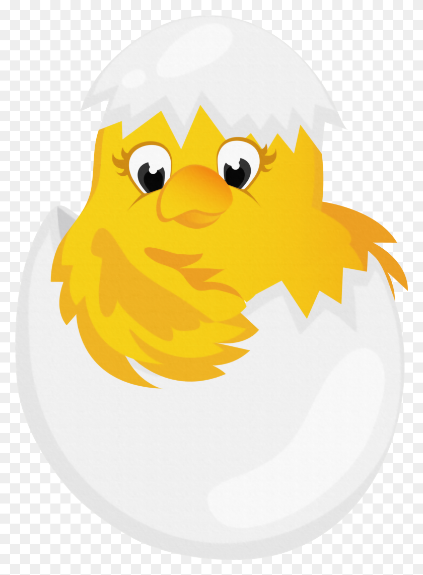 2167x3007 Easter Chicken In Egg Transparent Png Clipart - Egg PNG