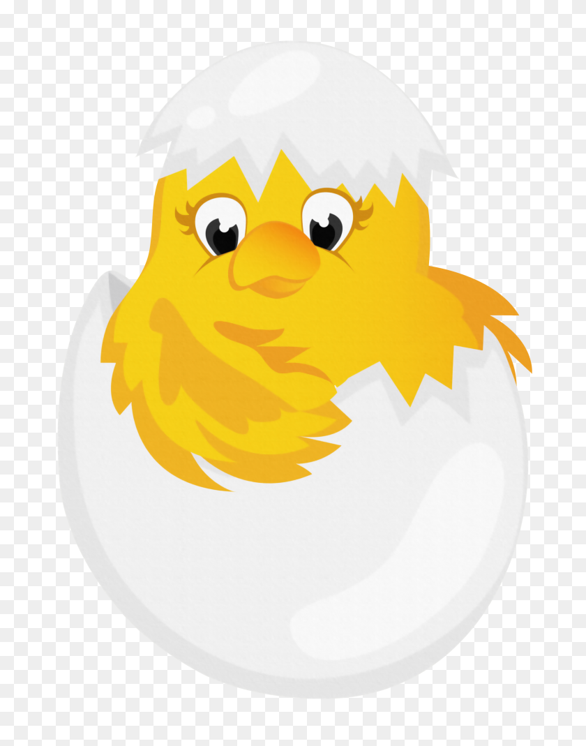 2484x3216 Easter Chicken In Egg Transparent Png Gallery - Blowfish Clipart
