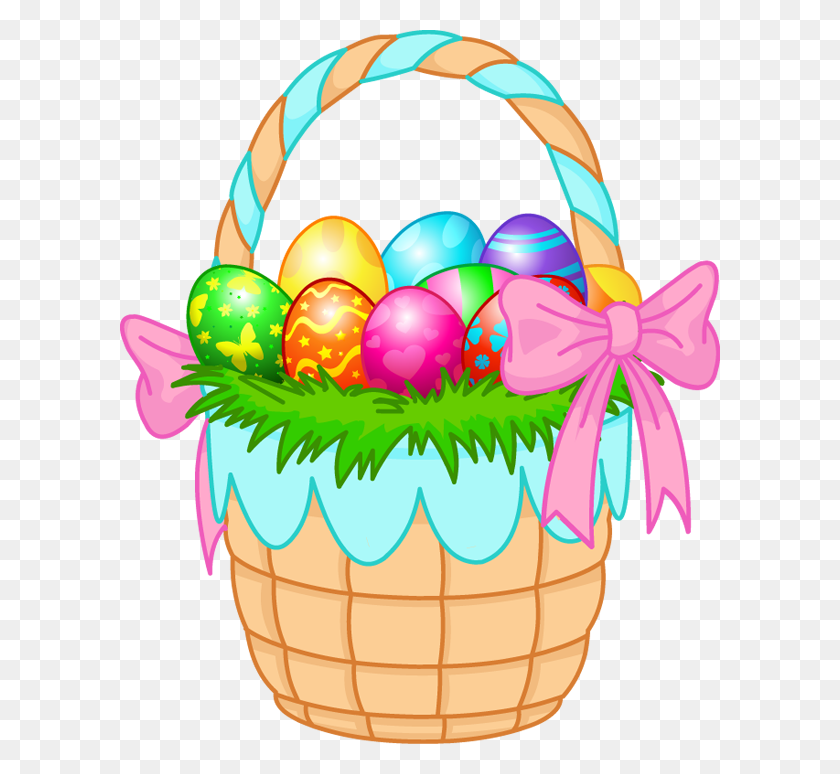 600x714 Easter Clip Art Celebration - Egg Hunt Clipart