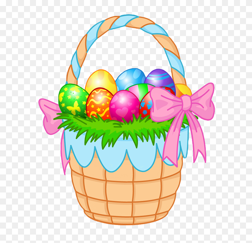 640x748 Easter Clip Art Easter Basket - Easter Breakfast Clipart