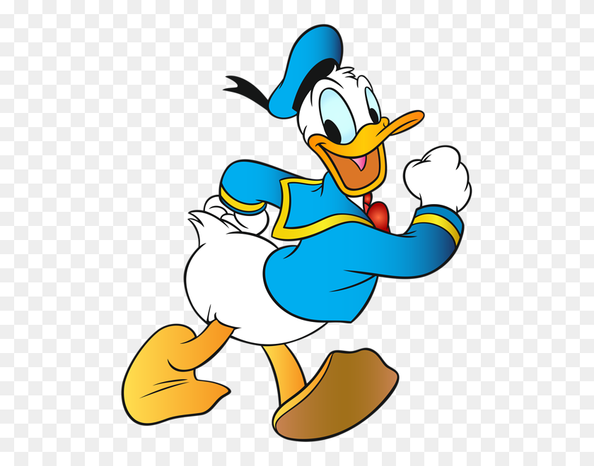 503x600 Easter Clipart Donald Duck - Easter Clipart Transparent