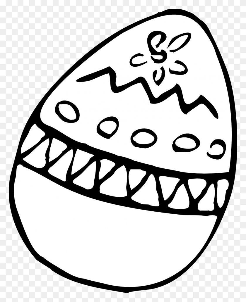 999x1247 Easter Egg Clipart Black And White - Easter Egg Clipart Black And White