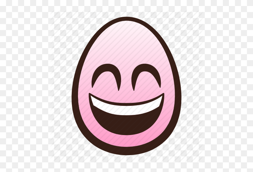 512x512 Пасха, Яйцо, Emoji, Глаза, Лицо, Смешно, Улыбающийся Значок - Смешные Глаза Png