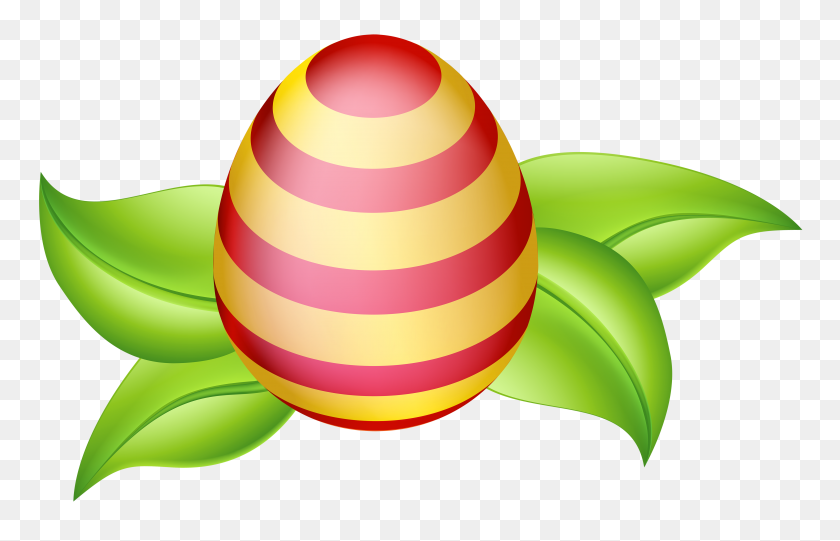 4860x3000 Easter Egg With Spring Leaves Png Clip Art Gallery - Spring Clipart