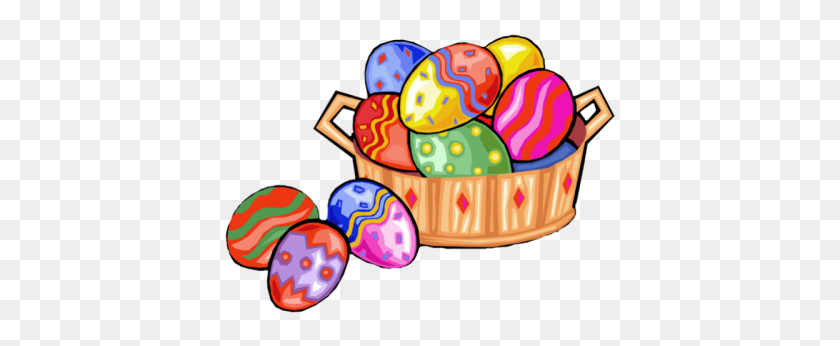 400x286 Easter Eggs Clipart Season - Easter Candy Clipart