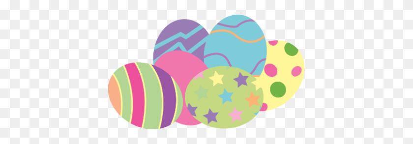 400x233 Easter Eggs Free Png Image Png Arts - Easter Background PNG