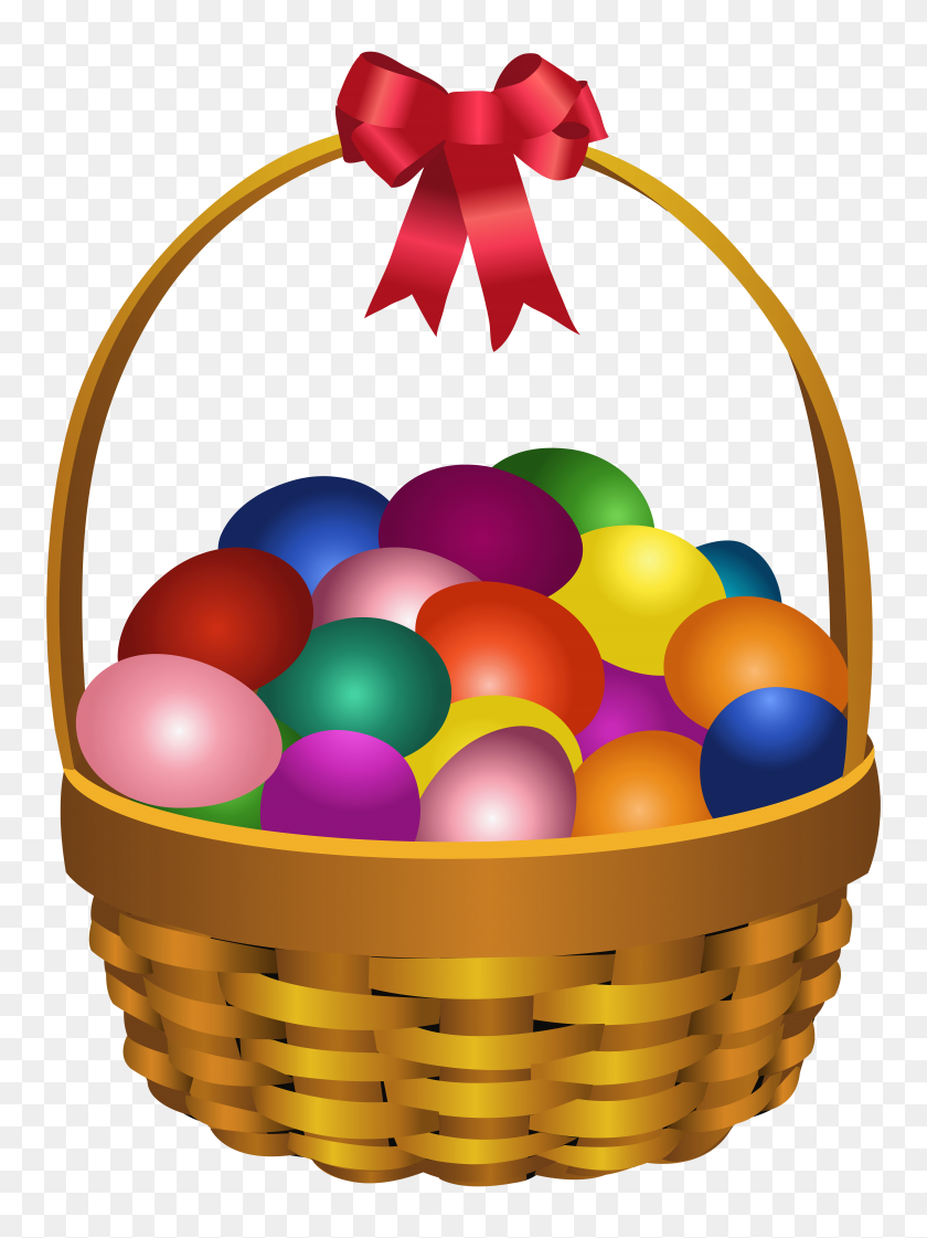5142x7000 Easter Eggs In Basket Transparent Png Clip Art Gallery - Yo Clipart