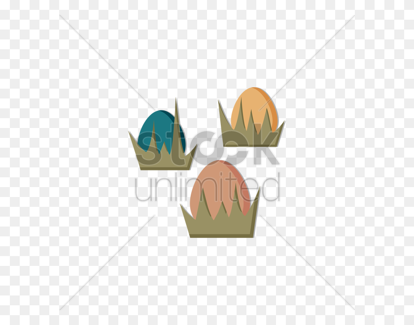 600x600 Easter Eggs In Grass Vector Image - Grass Vector PNG