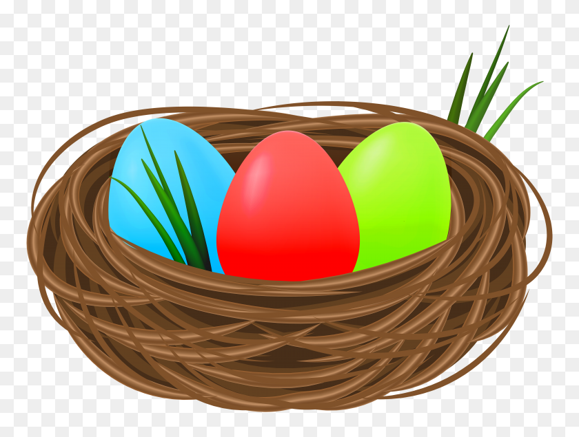 6000x4425 Easter Eggs In Nest Decorative Transparent Gallery - Nest Clipart