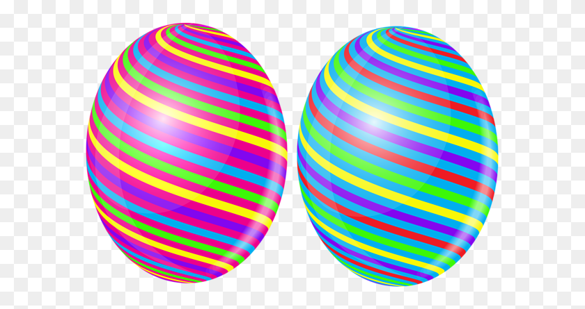 600x385 Easter Eggs With Bow Transparent Clip Art Gallery - Easter Clipart Transparent