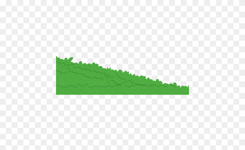 456x456 Easter Grassy Hill - Grass Border PNG