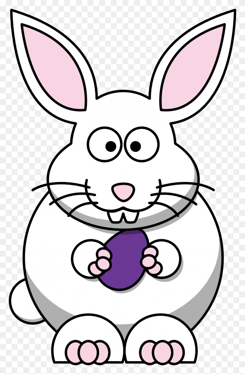999x1567 Easter Rabbit Clip Art Cute - Fat Kid Clipart