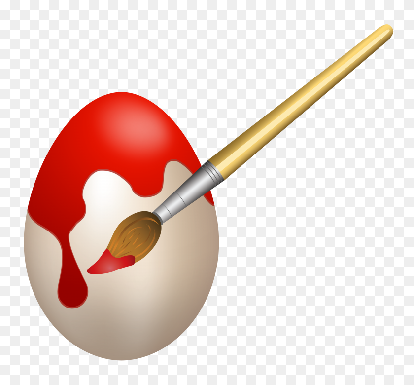 6500x6000 Easter Red Coloring Egg Png Clip Art - Rifle Clipart