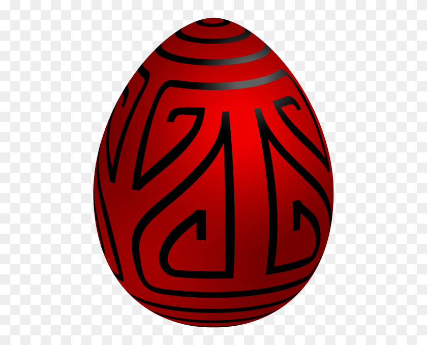 480x619 Easter Red Deco Egg Png - Egg PNG