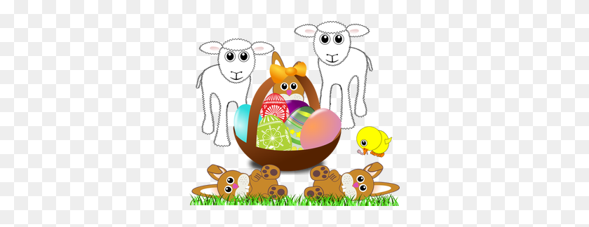 300x264 Easter Religious Clip Art Pictures - Easter Background Clipart