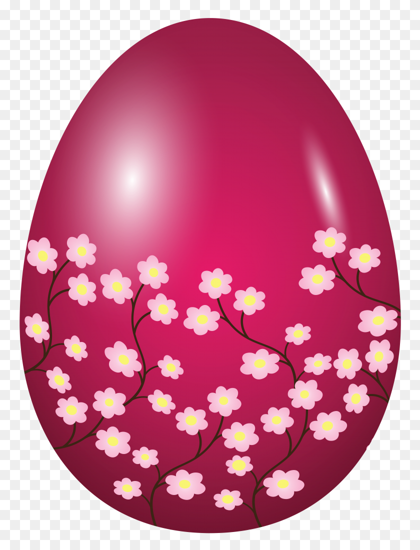 5999x8000 Easter Spring Egg Pink Clip Art - Egg Clipart PNG