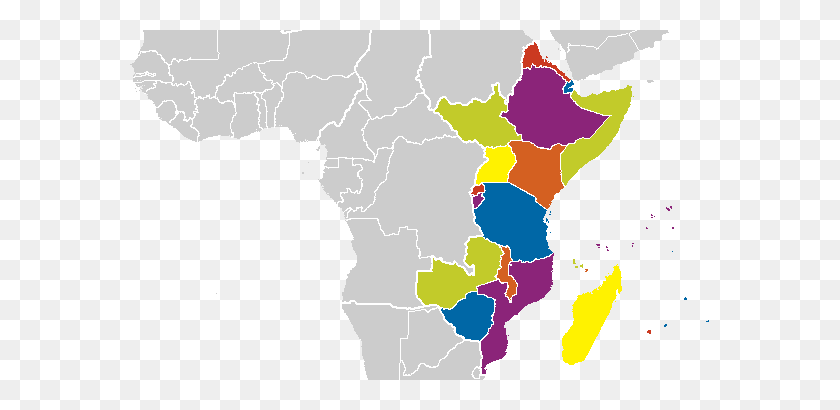623x350 África Oriental Ethnologue - Mapa De África Png