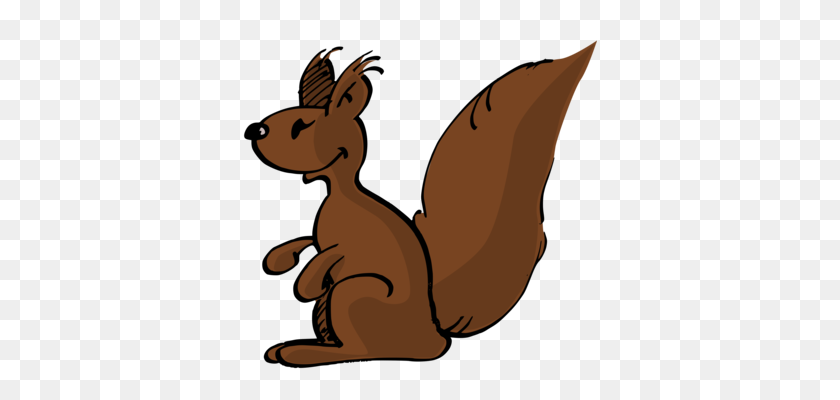 355x340 Eastern Gray Squirrel Drawing Tree Squirrel Red Squirrel Line Art - Squirrel Clipart
