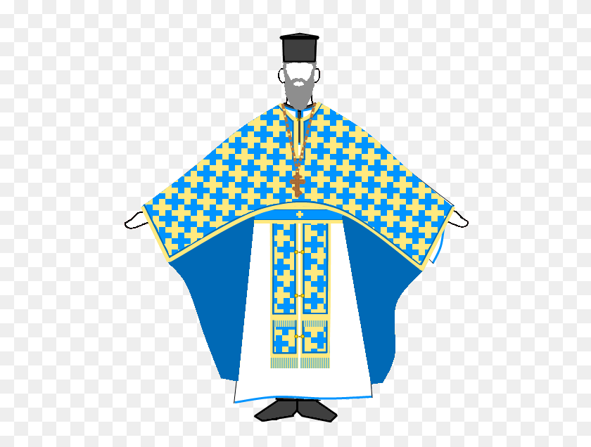 495x576 Восточно-Православный Священник Полиставрион - Священник Png