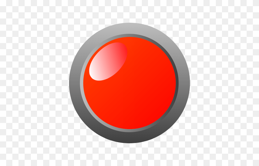 640x480 Fácil El Gran Botón Rojo Clipper - Botón Rojo Png