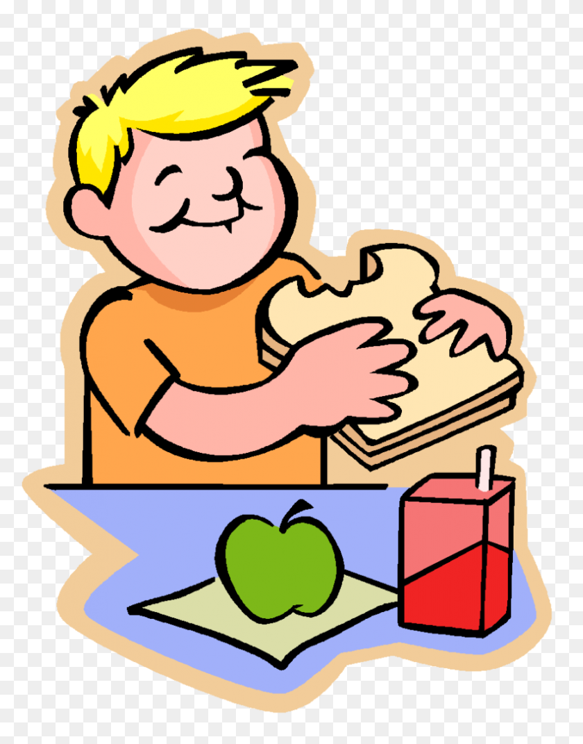 790x1024 Eat Lunch Clipart Clip Art Eating - Eating Lunch Clipart
