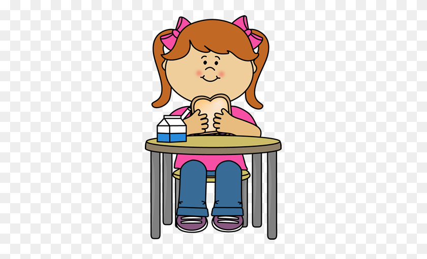269x450 Eating Clipart Girl - Cocoa Clipart