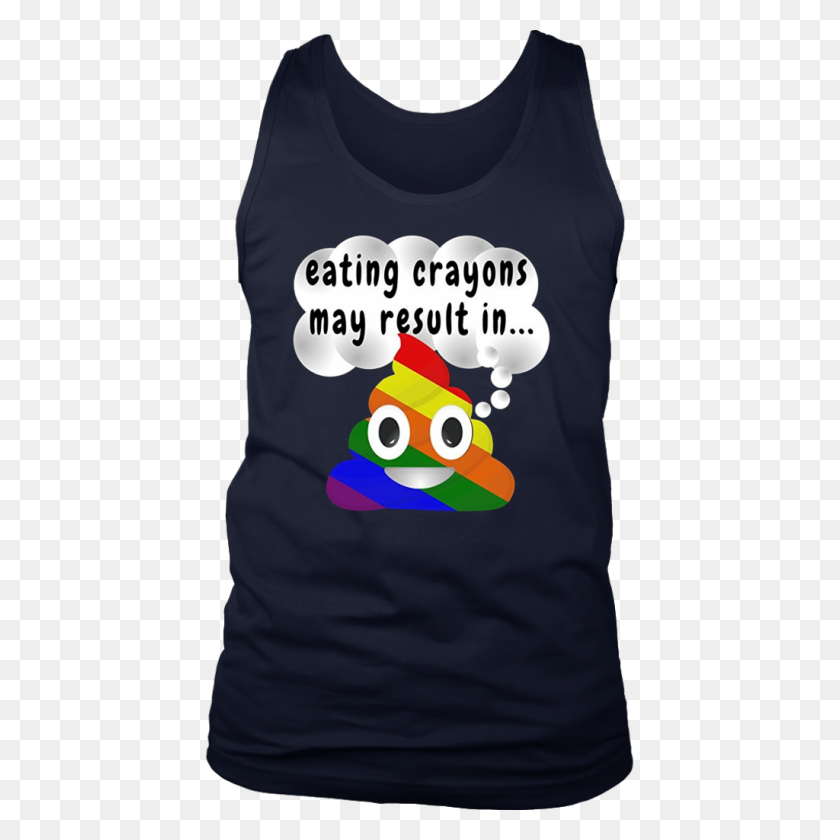 1024x1024 Comer Lápices De Colores Puede Resultar En Rainbow Poop Emoji T Shirt Teefig - Rainbow Poop Emoji Png