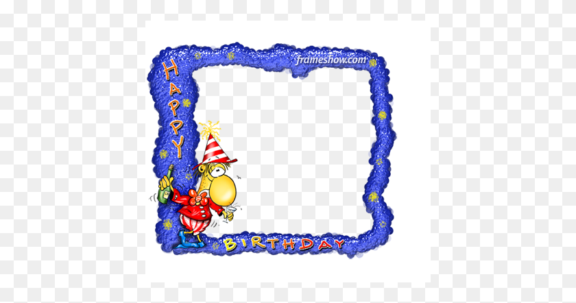 416x382 Ecard - Birthday Frame PNG