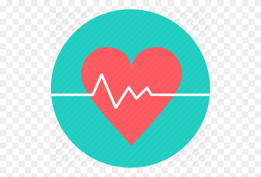 512x512 Ecg, Corazón, Ataque Cardíaco, Frecuencia Cardíaca, Línea, Pulso, Icono De Informe - Frecuencia Cardíaca Png