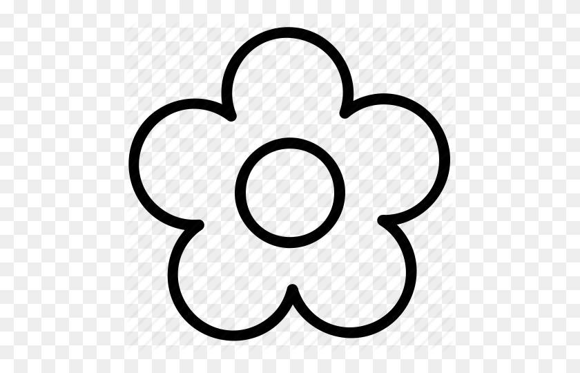 480x480 Eco, Flower, Line Icon - Flower Line PNG