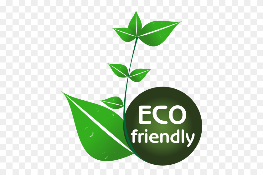 452x500 Dibujo Vectorial De Etiqueta Ecológica - Clipart Ecológico