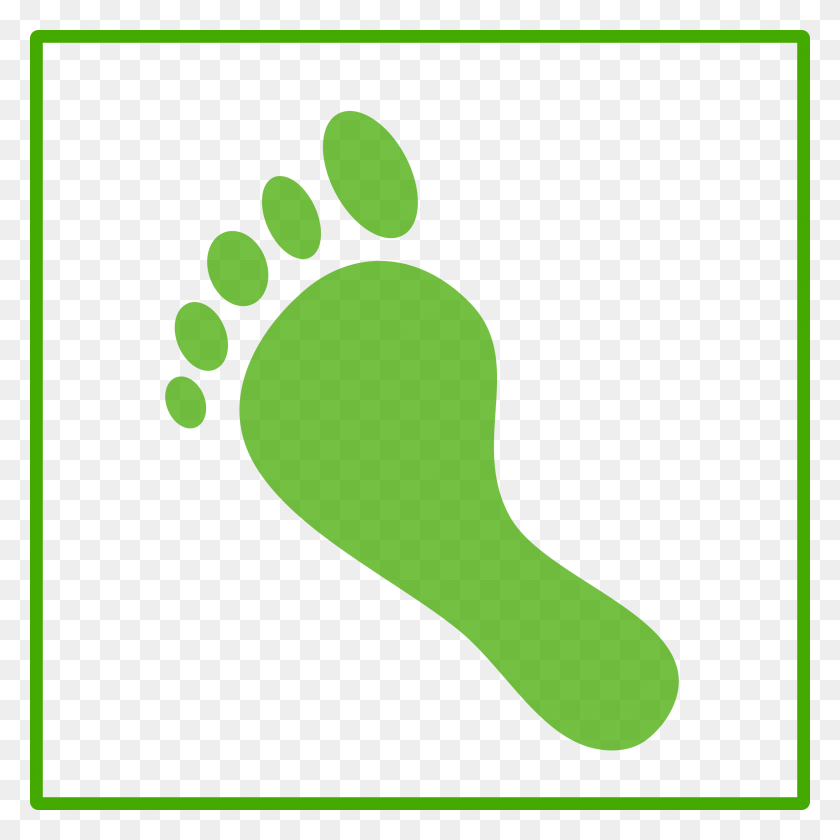 2400x2400 Eco Green Carbon Footprint Icon Icons Png - Foot Print PNG