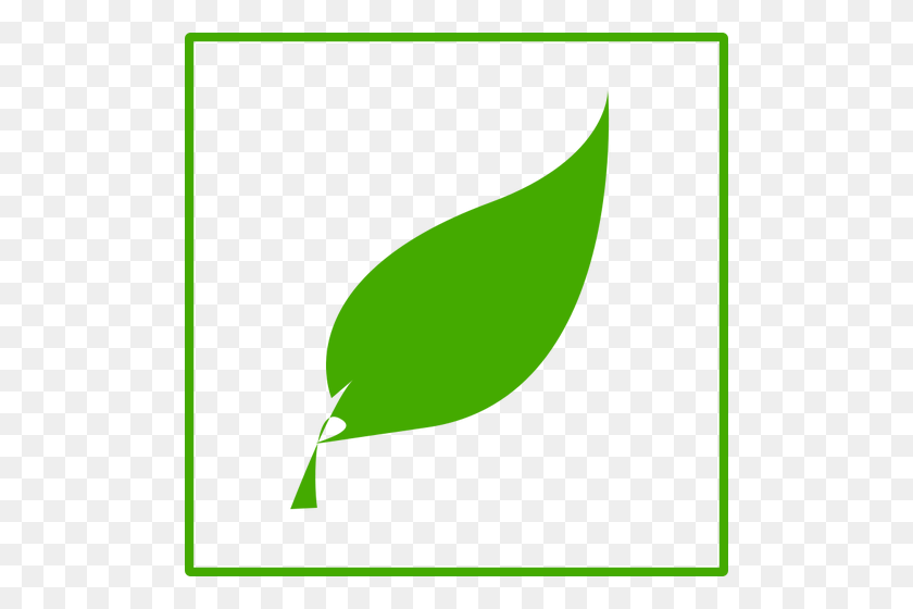 500x500 Eco Green Leaf Vector Icon - Leaf Vector PNG