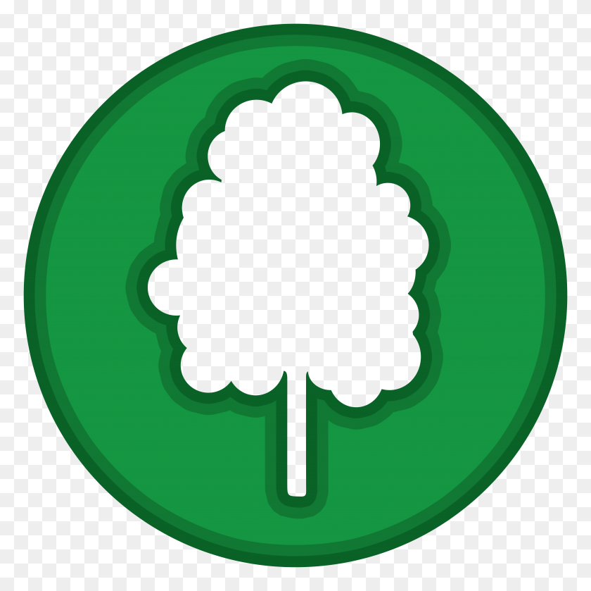 8000x7999 Эко Зеленое Дерево Png Клипарт - Логотип Дерево Png