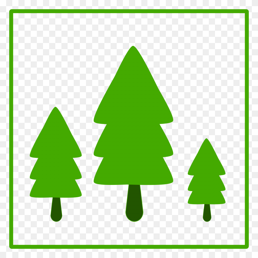 2400x2400 Eco Green Trees Icon Icons Png - Icono De Árbol Png