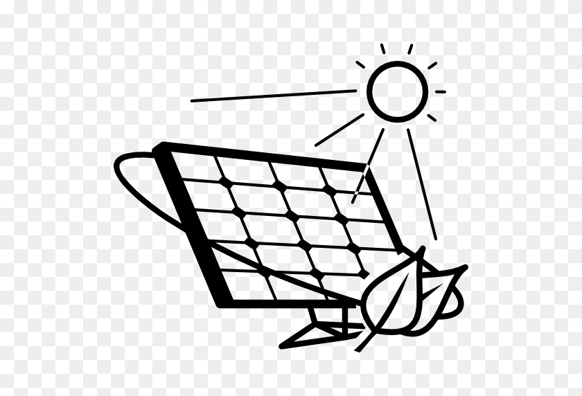 512x512 Eco Solar Panel Under Bright Sun - Solar Panel PNG