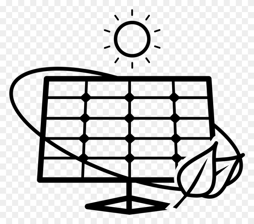 981x856 Panel Solar Ecológico Icono Png Descargar Gratis - Panel Solar Png
