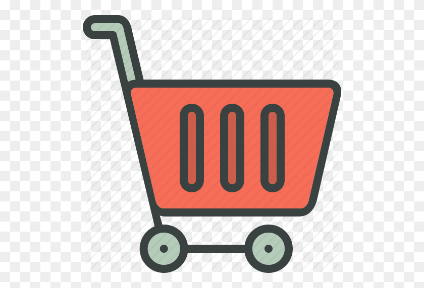 512x512 Ecommerce Clipart Grocery Cart - Grocery Shopping Clipart