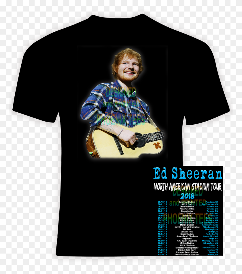 1120x1280 Ed Sheeran North American Stadium Concierto Camiseta - Ed Sheeran Png