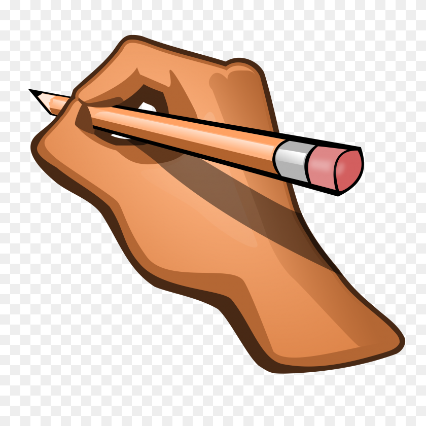 2400x2400 Edit Hand Holding Pencil Icons Png - Pencil PNG
